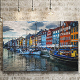 Copenhagen, Copenhagen Painting, Copenhagen Wall Art, Canvas Prints Wall Art Home Decor