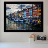 Copenhagen, Copenhagen Painting, Copenhagen Wall Art, Framed Art Prints Wall Art Home Decor, Ready to Hang