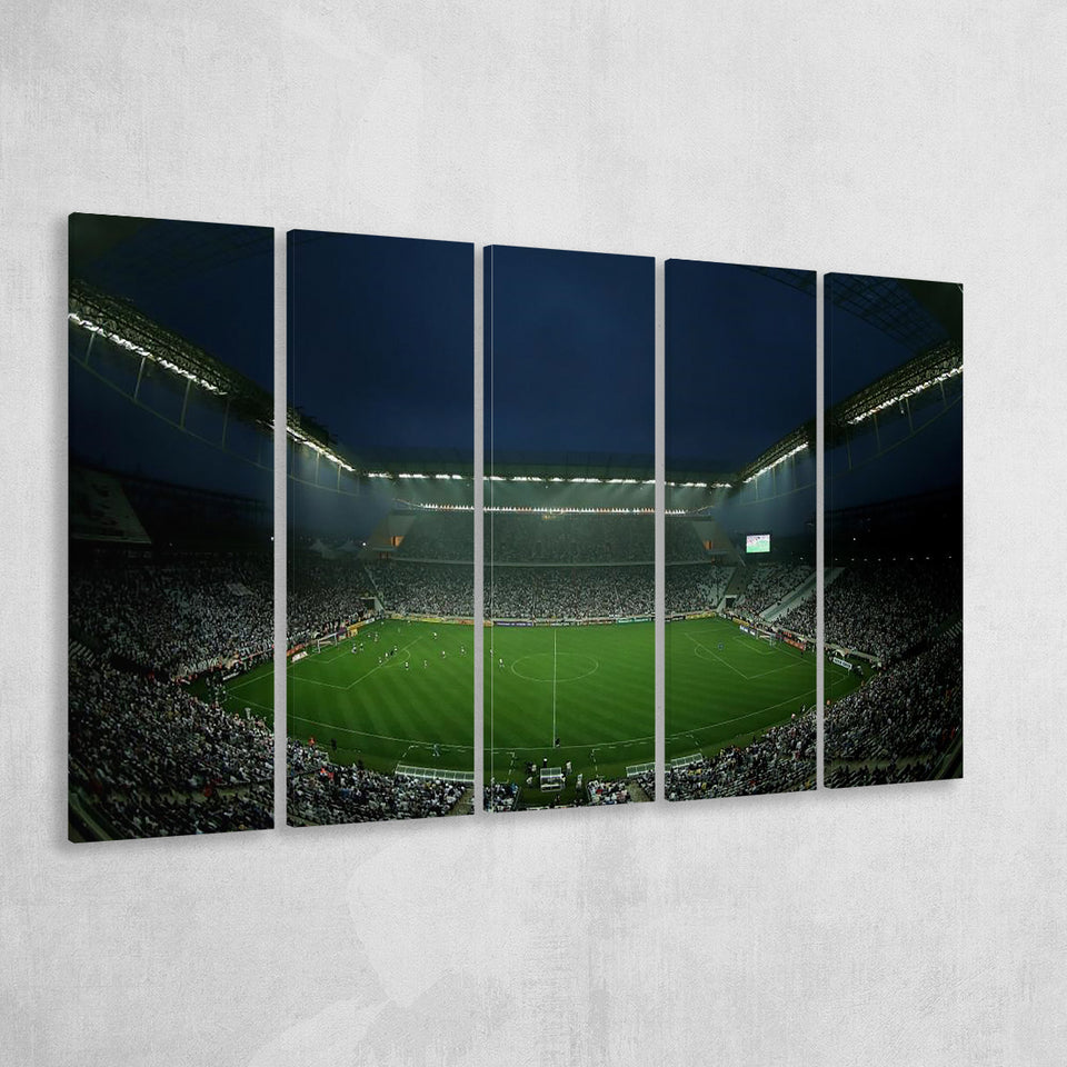 Corinthians Arena, Stadium Canvas, Sport Art, Gift for him,100 Multi Panels B, Canvas Prints Wall Art Decor
