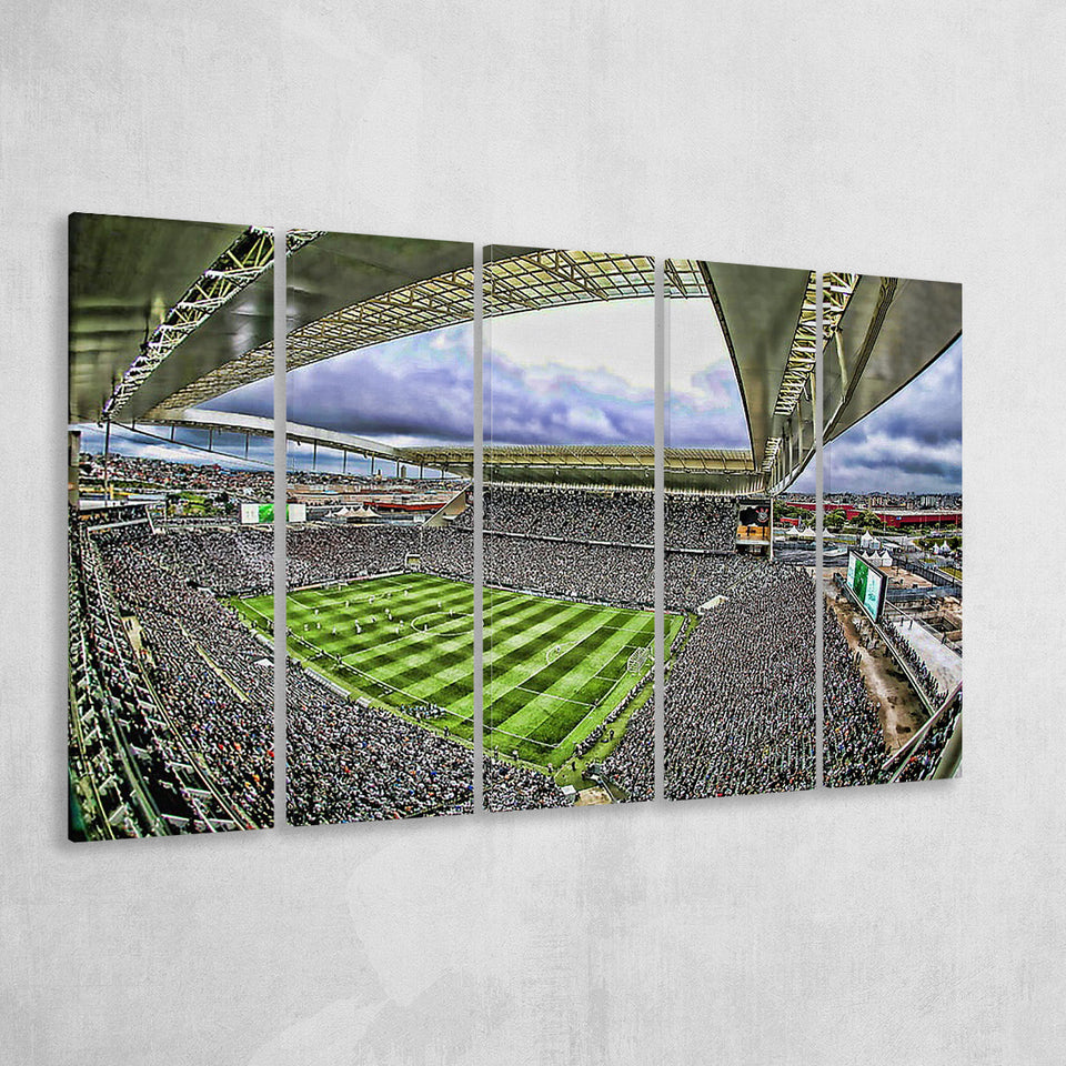 Corinthians Arena, Stadium Canvas, Sport Art, Gift for him, Multi Panels B, Canvas Prints Wall Art Decor