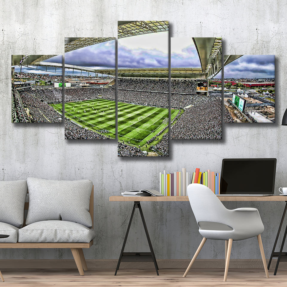 Corinthians Arena, Stadium Canvas, Sport Art, Large Canvas, Multi Panels, Canvas Prints Wall Art Decor