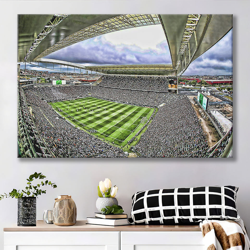 Corinthians Arena, Stadium Canvas, Sport Art, Gift for him, Fan Gift, Canvas Prints Wall Art Decor
