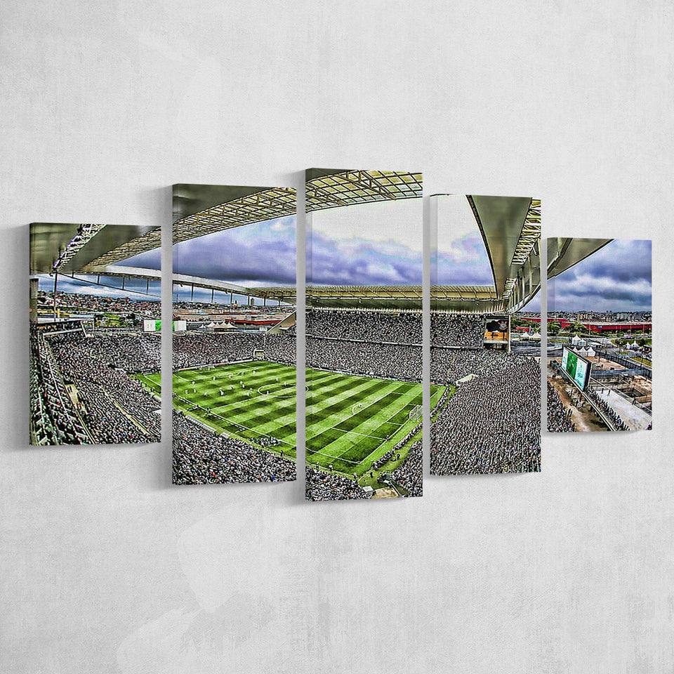 Corinthians Arena, Stadium Canvas, Sport Art, Large Canvas, Multi Panels, Canvas Prints Wall Art Decor