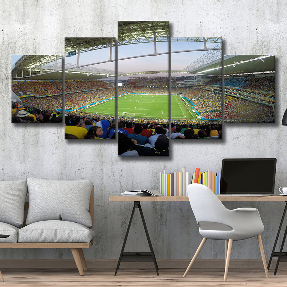 Corinthians Stadium, Stadium Canvas, Sport Art, Large Canvas, Multi Panels, Canvas Prints Wall Art Decor