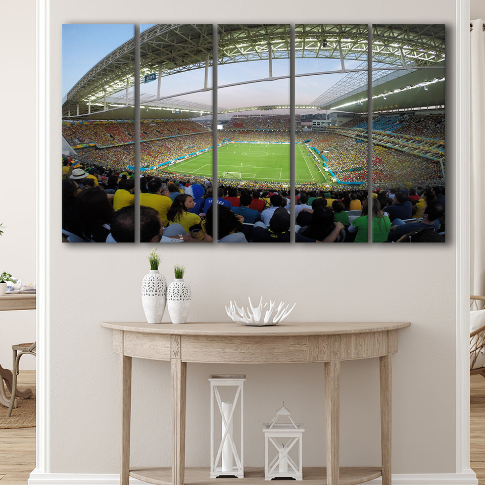 Corinthians Stadium, Stadium Canvas, Sport Art, Gift for him, Multi Panels B, Canvas Prints Wall Art Decor