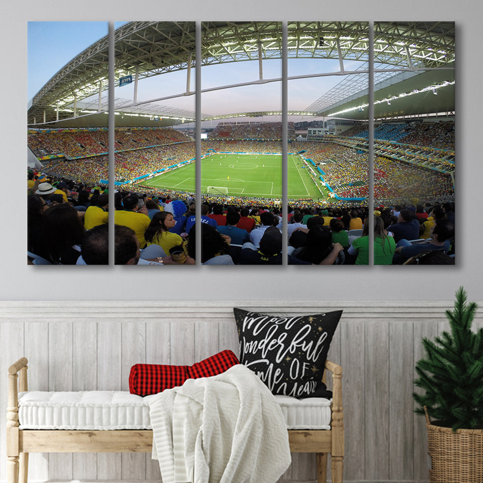Corinthians Stadium, Stadium Canvas, Sport Art, Gift for him, Multi Panels B, Canvas Prints Wall Art Decor