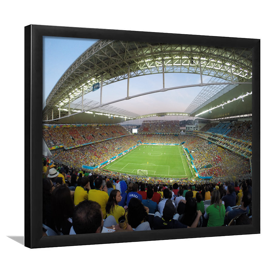 Corinthians Stadium, Stadium Canvas, Sport Art, Gift for him, Framed Art Prints Wall Art Decor, Framed Picture