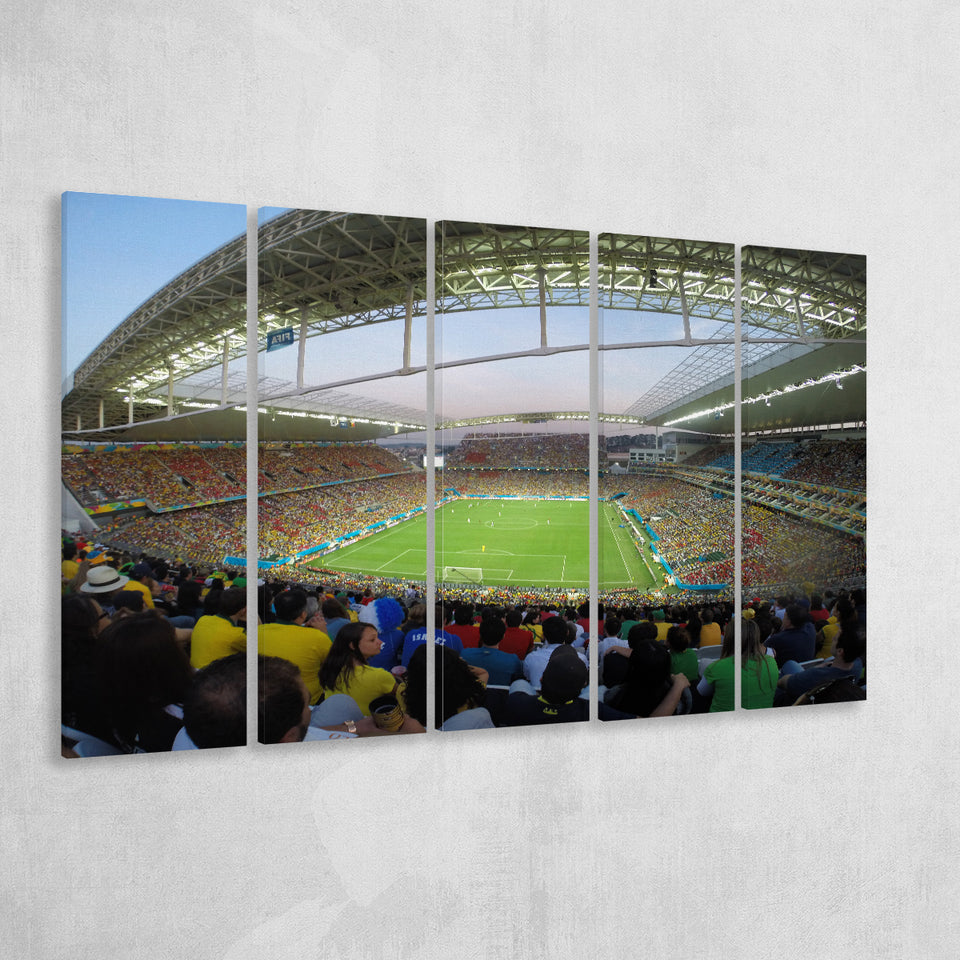 Corinthians Stadium, Stadium Canvas, Sport Art, Gift for him, Multi Panels B, Canvas Prints Wall Art Decor