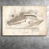 Costa Pacifica Cruise Ship Canvas Prints Wall Art - Painting Canvas, Painting Prints, Wall Home Decor, Prints for Sale