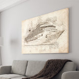 Costa Pacifica Cruise Ship Canvas Prints Wall Art - Painting Canvas, Painting Prints, Wall Home Decor, Prints for Sale