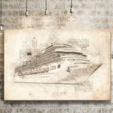 Costa Pacifica Cruise Ship Canvas Prints Wall Art - Painting Canvas, Painting Prints, Wall Home Decor, Prints for Sale