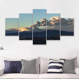 Cotopaxi volcano eruption seen from Quito Ecuador 5 Pieces Canvas Prints Wall Art - Painting Canvas, Multi Panels, Wall Decor