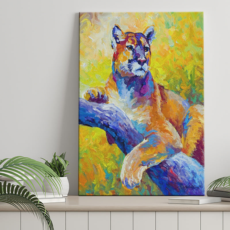 Cougar Painting Modern Art Canvas Prints Wall Art - Painting Canvas, Wall Decor, Home Decor