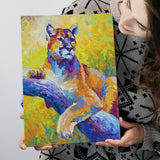 Cougar Painting Modern Art Canvas Prints Wall Art - Painting Canvas, Wall Decor, Home Decor