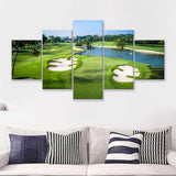 Country Club Sentosa Island  5 Pieces Canvas Prints Wall Art - Painting Canvas, Multi Panel, Home Wall Decor, For Sale