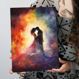 Couple Love Huge Mixed Color Art Painting, Painting Art, Canvas Prints Wall Art Home Decor