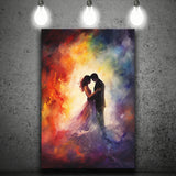 Couple Love Huge Mixed Color Art Painting, Painting Art, Canvas Prints Wall Art Home Decor