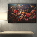 Couple Bird And Flower Canvas Prints Wall Art, Home Living Room Decor, Large Canvas