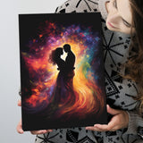 Couple Souls Blend In Love Colorful Painting, Painting Art, Canvas Prints Wall Art Home Decor