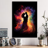 Couple Souls Blend In Love Colorful Painting, Painting Art, Framed Art Prints Wall Decor