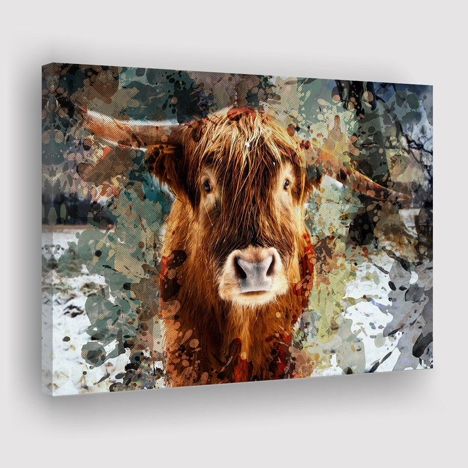 Cow, Cow Painting, Cow Wall Art, Canvas Prints Wall Art Home Decor