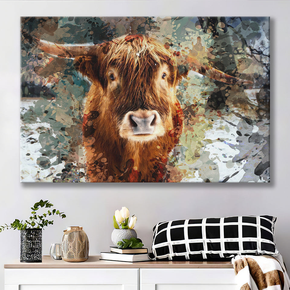 Cow, Cow Painting, Cow Wall Art, Canvas Prints Wall Art Home Decor