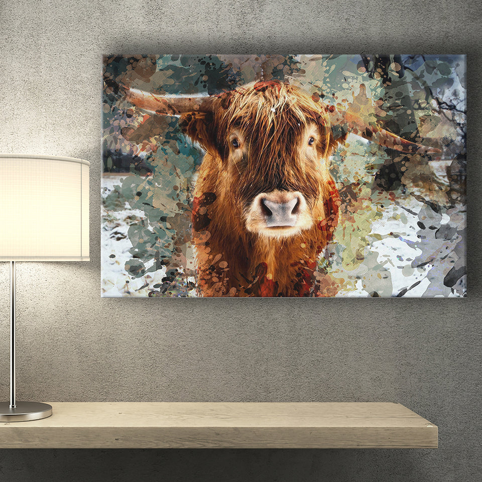 Cow, Cow Painting, Cow Wall Art, Canvas Prints Wall Art Home Decor