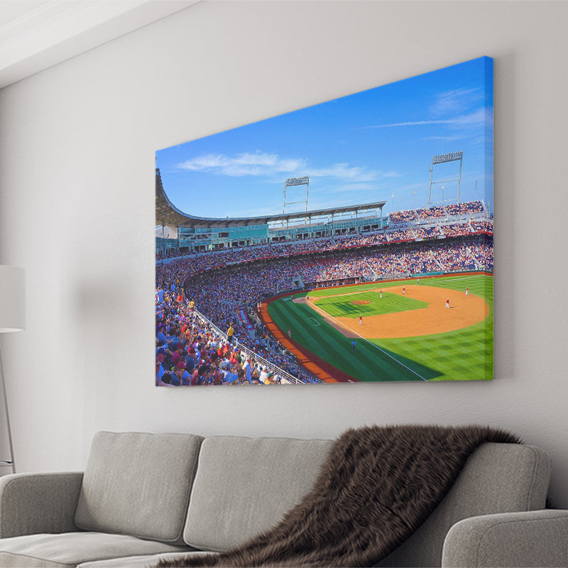 Creighton Bluejays Stadium Canvas Prints TD Ameritrade Park Wall Art,Sport Stadium Art Prints, Fan Gift, Wall Decor