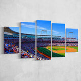 Creighton Bluejays Stadium Canvas Prints TD Ameritrade Park Wall Art,Multi Panels,Sport Stadium Art Prints, Fan Gift