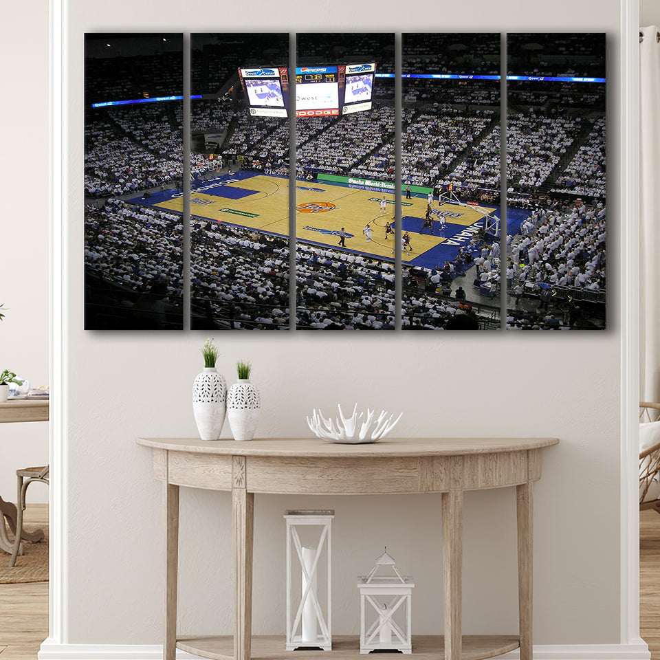 Creighton Bluejays Wall Art Center Omaha Stadium Canvas Prints,Multi Panels B,Sport Stadium Art Prints, Fan Gift