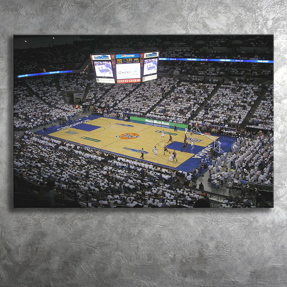 Creighton Bluejays Wall Art Center Omaha Stadium Canvas Prints,Sport Stadium Art Prints, Fan Gift, Wall Decor
