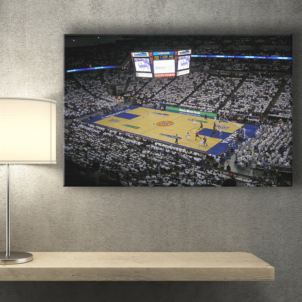 Creighton Bluejays Wall Art Center Omaha Stadium Canvas Prints,Sport Stadium Art Prints, Fan Gift, Wall Decor