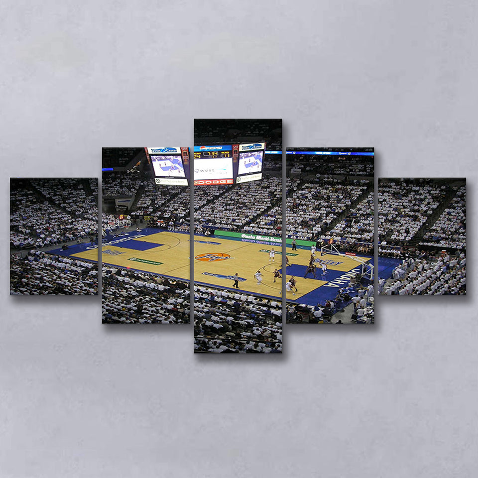 Creighton Bluejays Wall Art Center Omaha Stadium Canvas Prints,Multi Panels,Sport Stadium Art Prints, Fan Gift