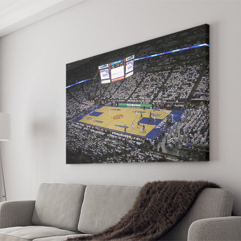 Creighton Bluejays Wall Art Center Omaha Stadium Canvas Prints,Sport Stadium Art Prints, Fan Gift, Wall Decor