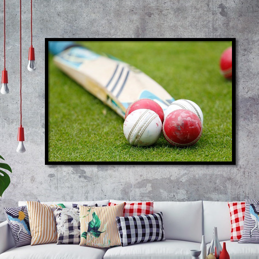 Cricket Clubs, Stadium Canvas, Sport Art, Gift for him, Framed Art Prints Wall Art Decor, Framed Picture