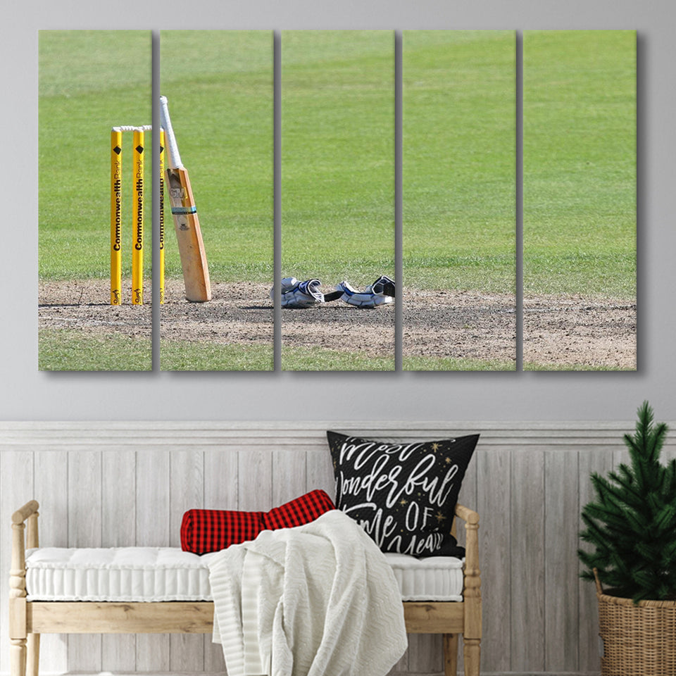Cricket Day, Stadium Canvas, Sport Art, Gift for him, Multi Panels B, Canvas Prints Wall Art Decor