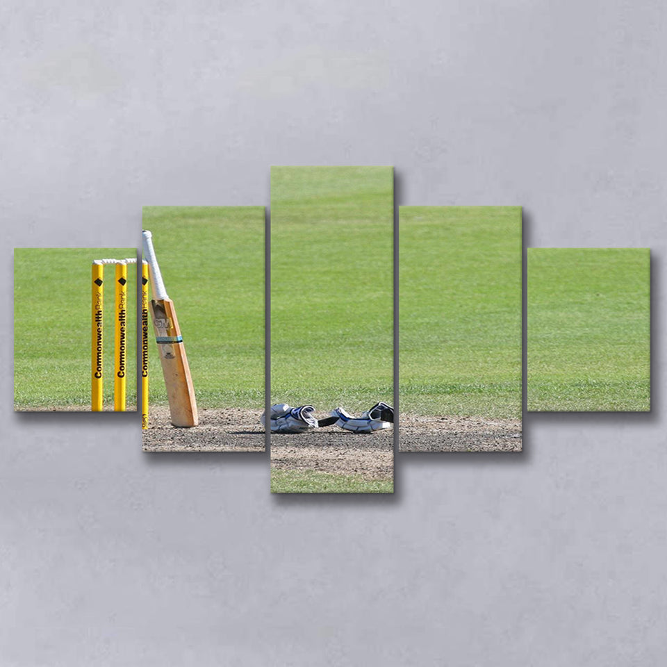 Cricket Day, Stadium Canvas, Sport Art, Large Canvas, Multi Panels, Canvas Prints Wall Art Decor