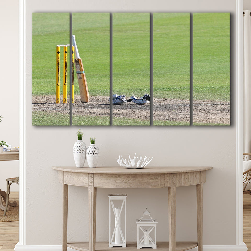 Cricket Day, Stadium Canvas, Sport Art, Gift for him, Multi Panels B, Canvas Prints Wall Art Decor