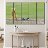 Cricket Day, Stadium Canvas, Sport Art, Gift for him, Multi Panels B, Canvas Prints Wall Art Decor
