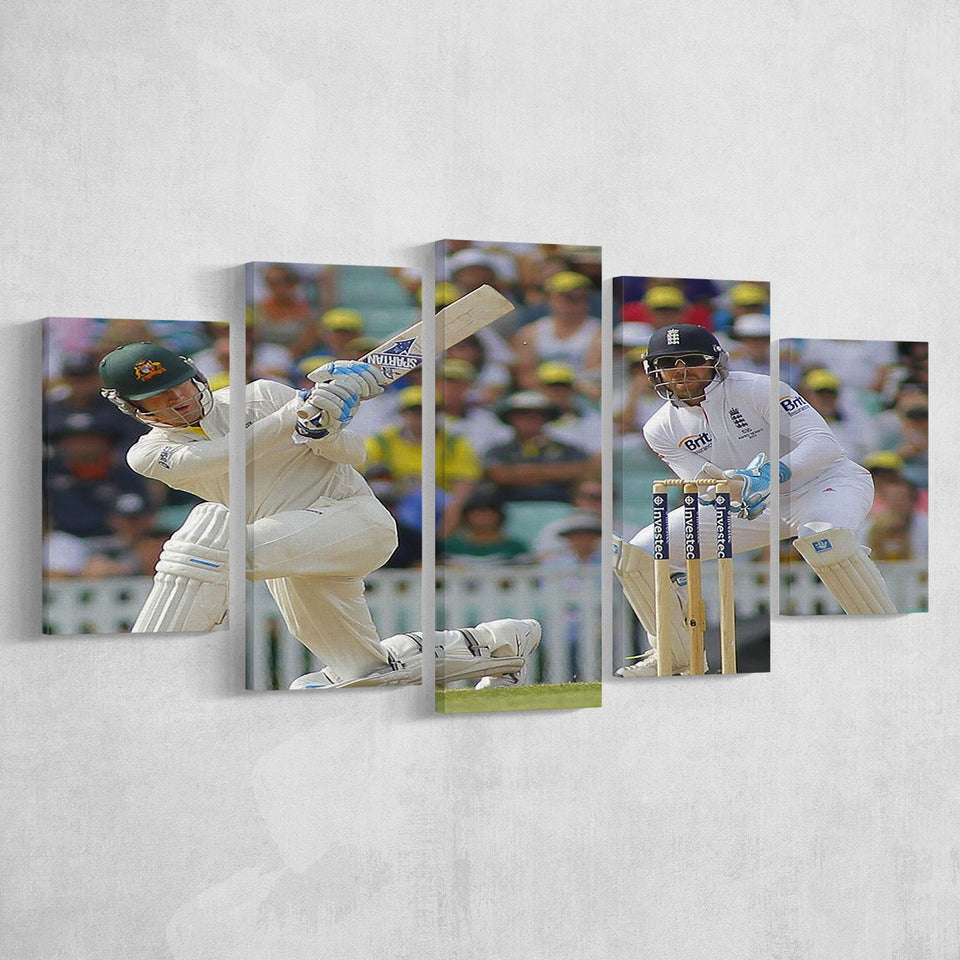 Cricket Match Ashes, Stadium Canvas, Sport Art, Large Canvas, Multi Panels, Canvas Prints Wall Art Decor