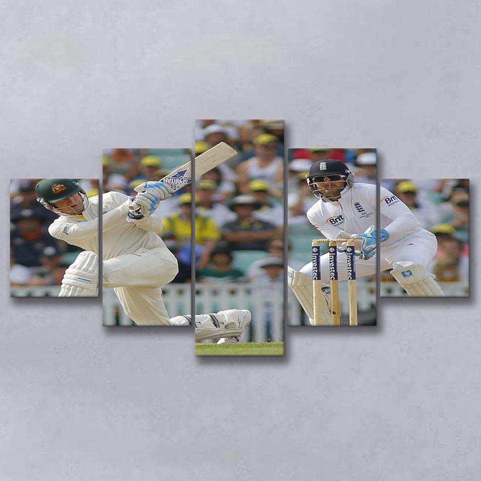 Cricket Match Ashes, Stadium Canvas, Sport Art, Large Canvas, Multi Panels, Canvas Prints Wall Art Decor