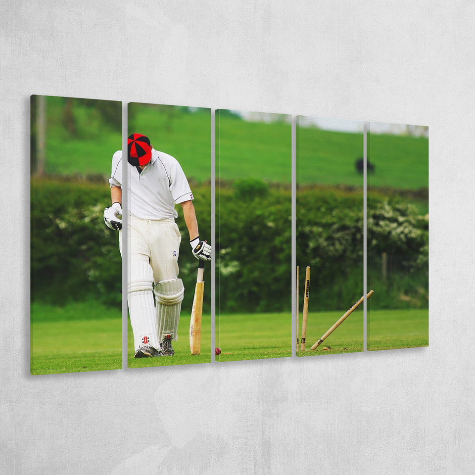 Cricket Sports, Stadium Canvas, Sport Art, Gift for him, Multi Panels B, Canvas Prints Wall Art Decor