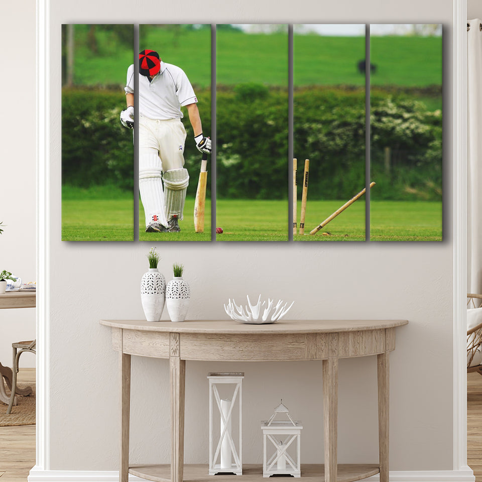 Cricket Sports, Stadium Canvas, Sport Art, Gift for him, Multi Panels B, Canvas Prints Wall Art Decor