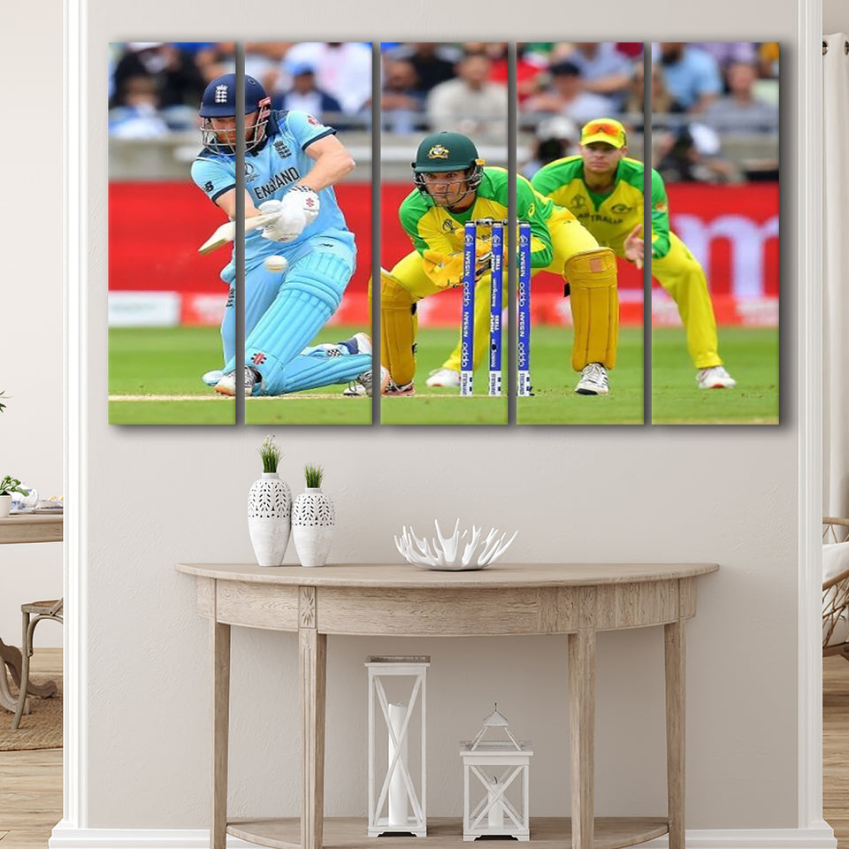 Cricket World Sports, Stadium Canvas, Sport Art, Gift for him, Multi Panels B, Canvas Prints Wall Art Decor
