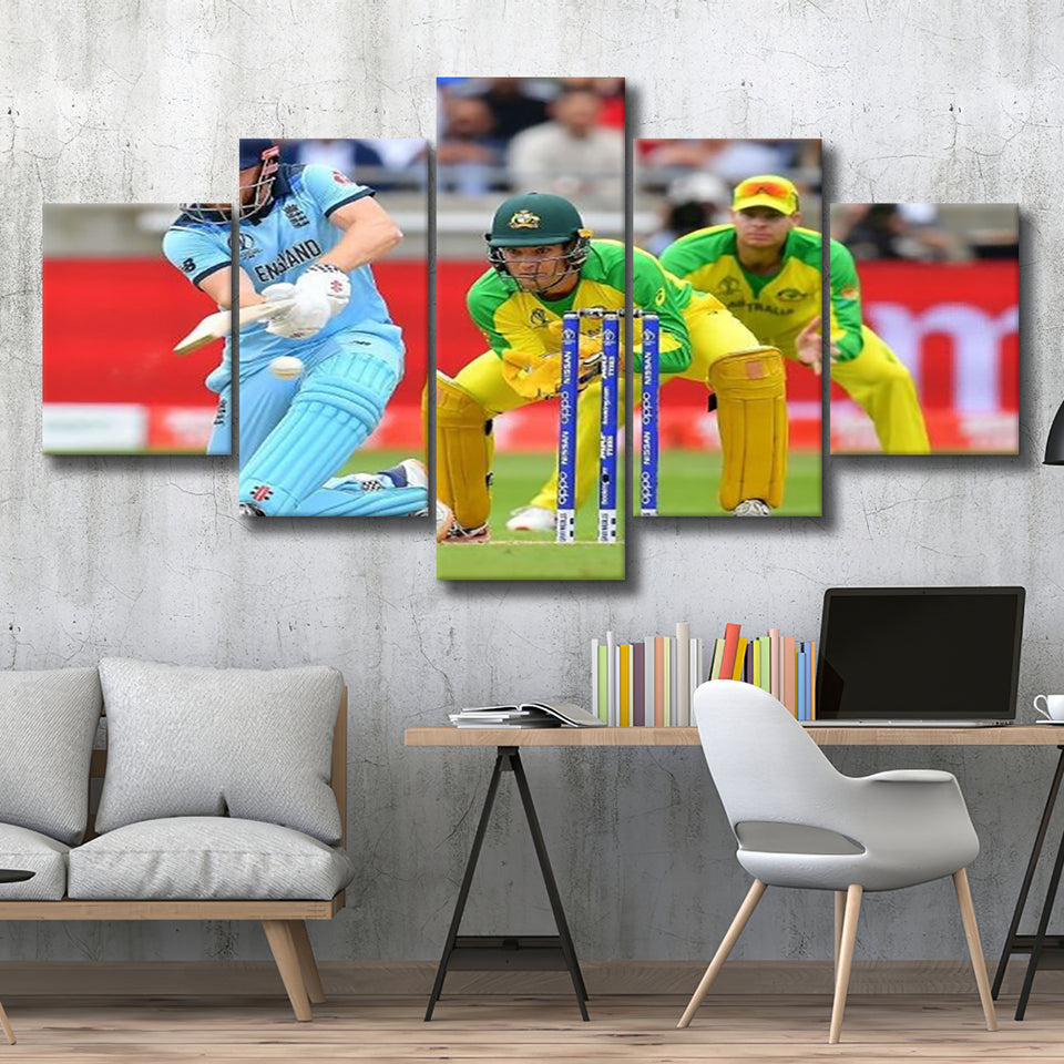 Cricket World Sports, Stadium Canvas, Sport Art, Large Canvas, Multi Panels, Canvas Prints Wall Art Decor