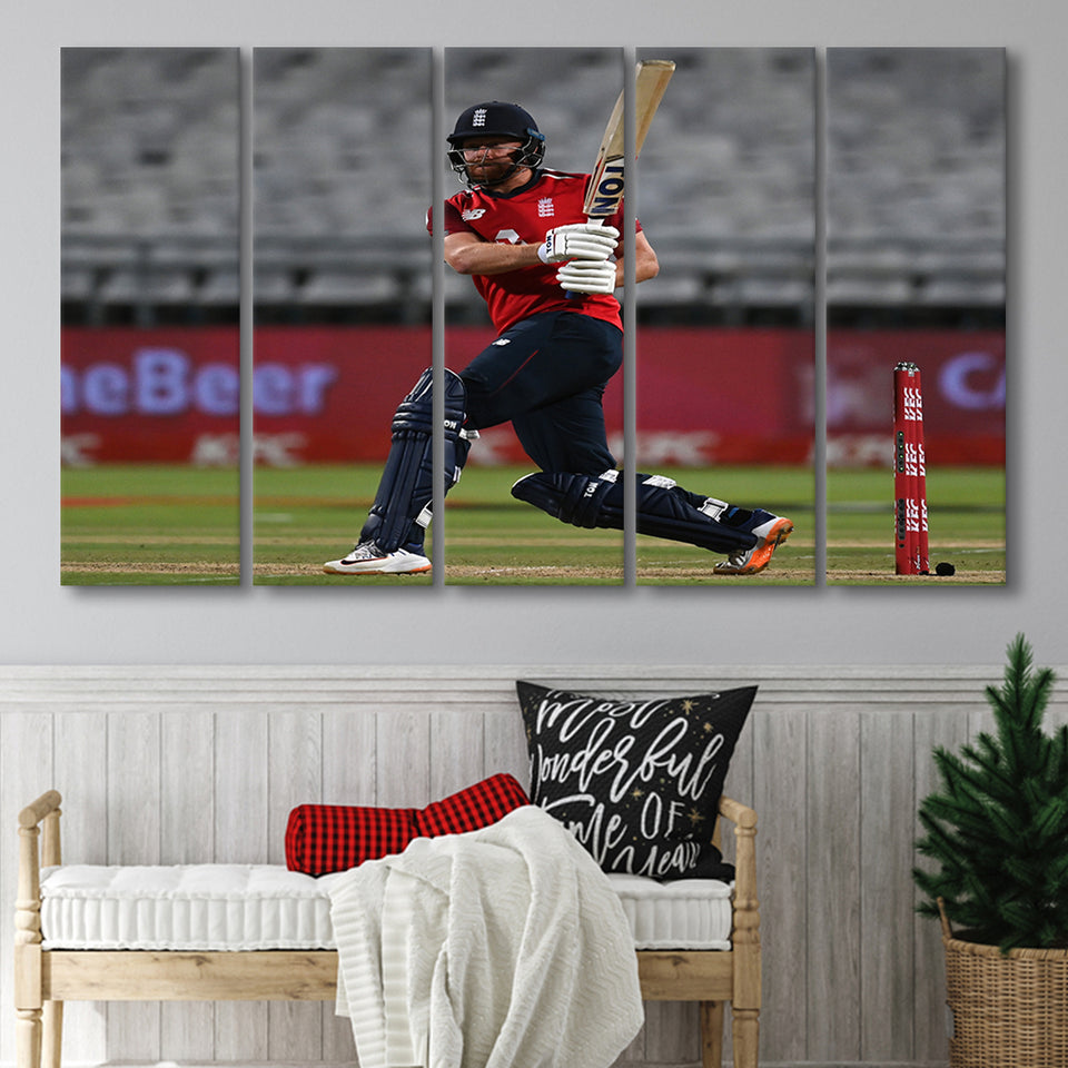 Cricketers Bairstow, Stadium Canvas, Sport Art, Gift for him, Multi Panels B, Canvas Prints Wall Art Decor