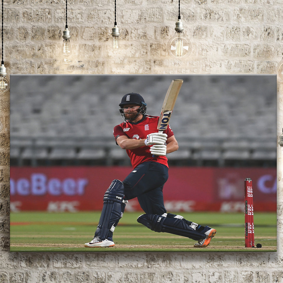 Cricketers Bairstow, Stadium Canvas, Sport Art, Gift for him, Fan Gift, Canvas Prints Wall Art Decor