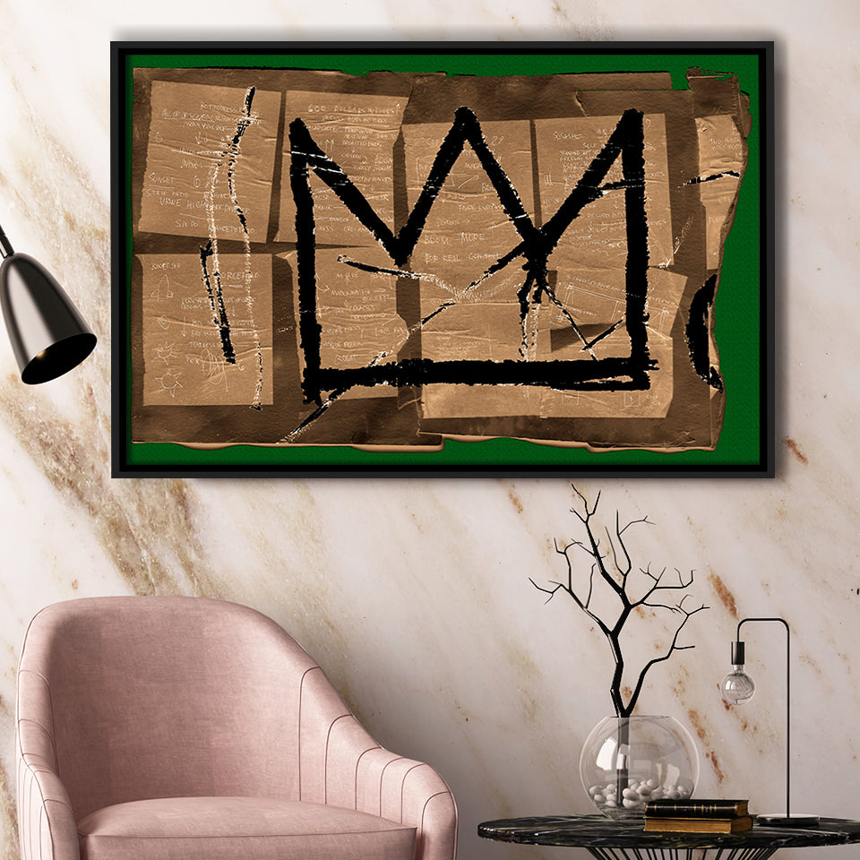Crown Canvas Framed Canvas Prints Wall Art Decor, Framed Picture, Floating Frame