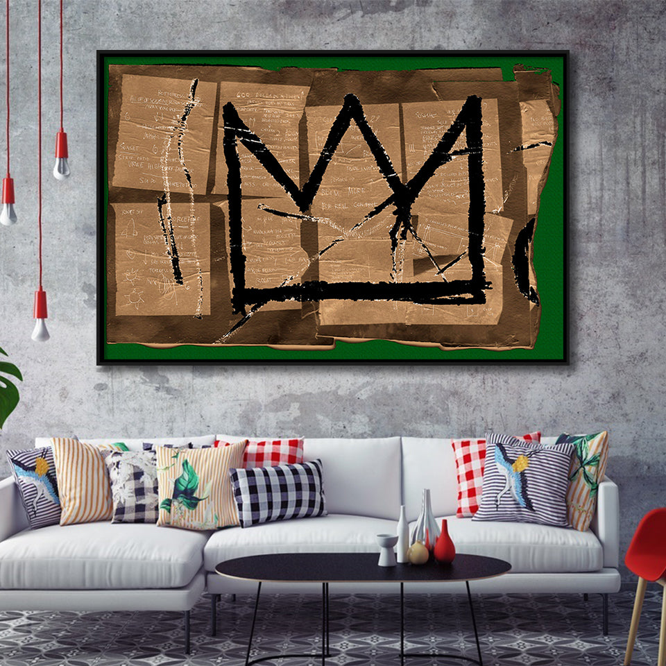 Crown Canvas Framed Canvas Prints Wall Art Decor, Framed Picture, Floating Frame