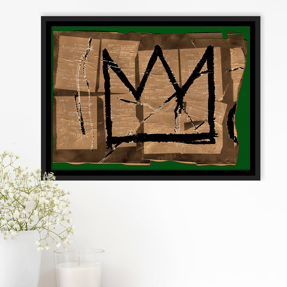 Crown Canvas Framed Canvas Prints Wall Art Decor, Framed Picture, Floating Frame